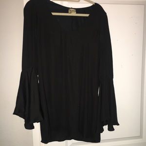 Black Silk Flare Sleeve Show Me Your Mumu Dress!